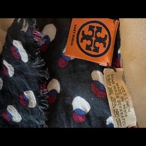 Tory Burch Long Linen Scarf Wrap 6X2